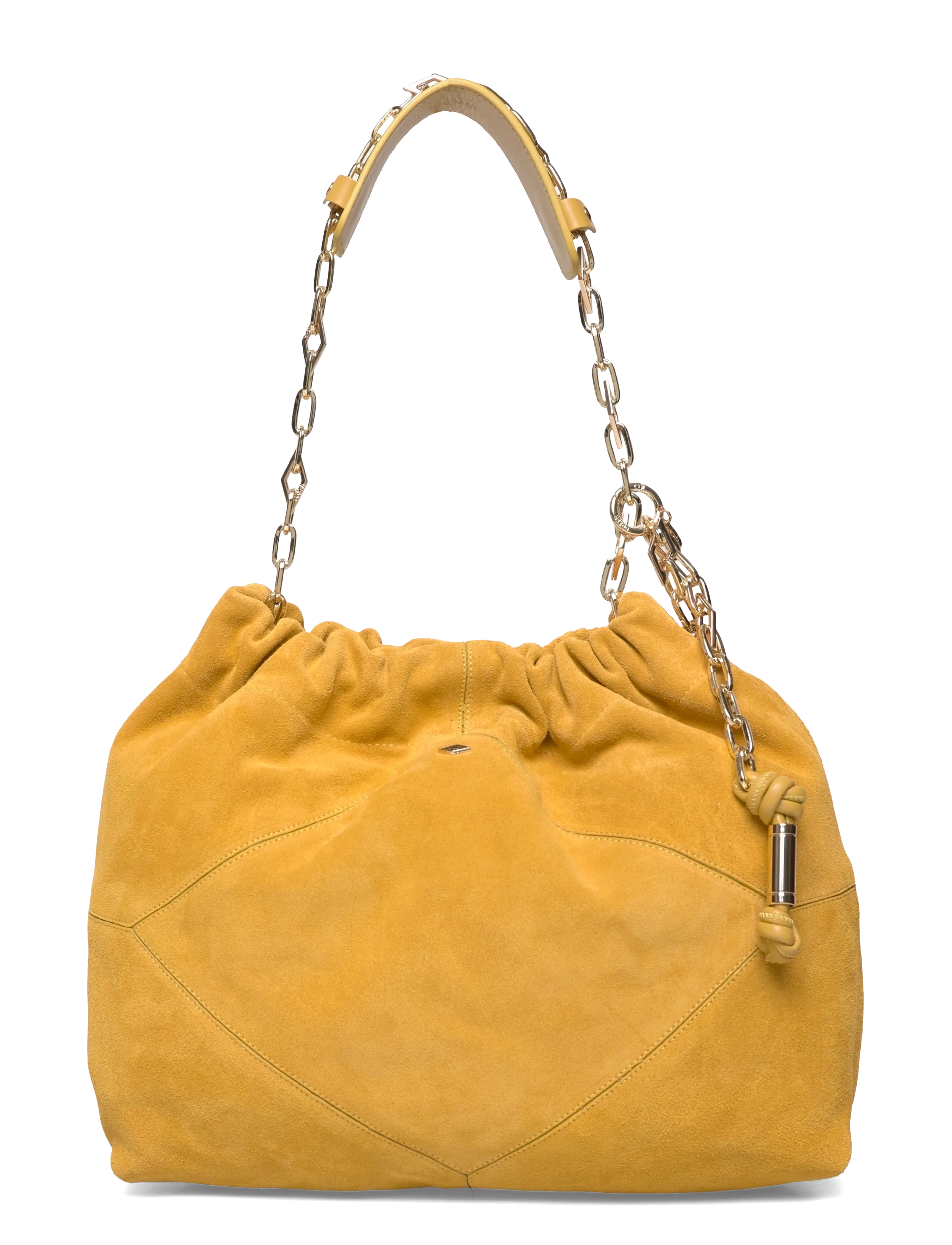 ba&sh SAC M SUEDE JUNE TOTE - Shoppers & Tote Bags - SAFFRON / yellow