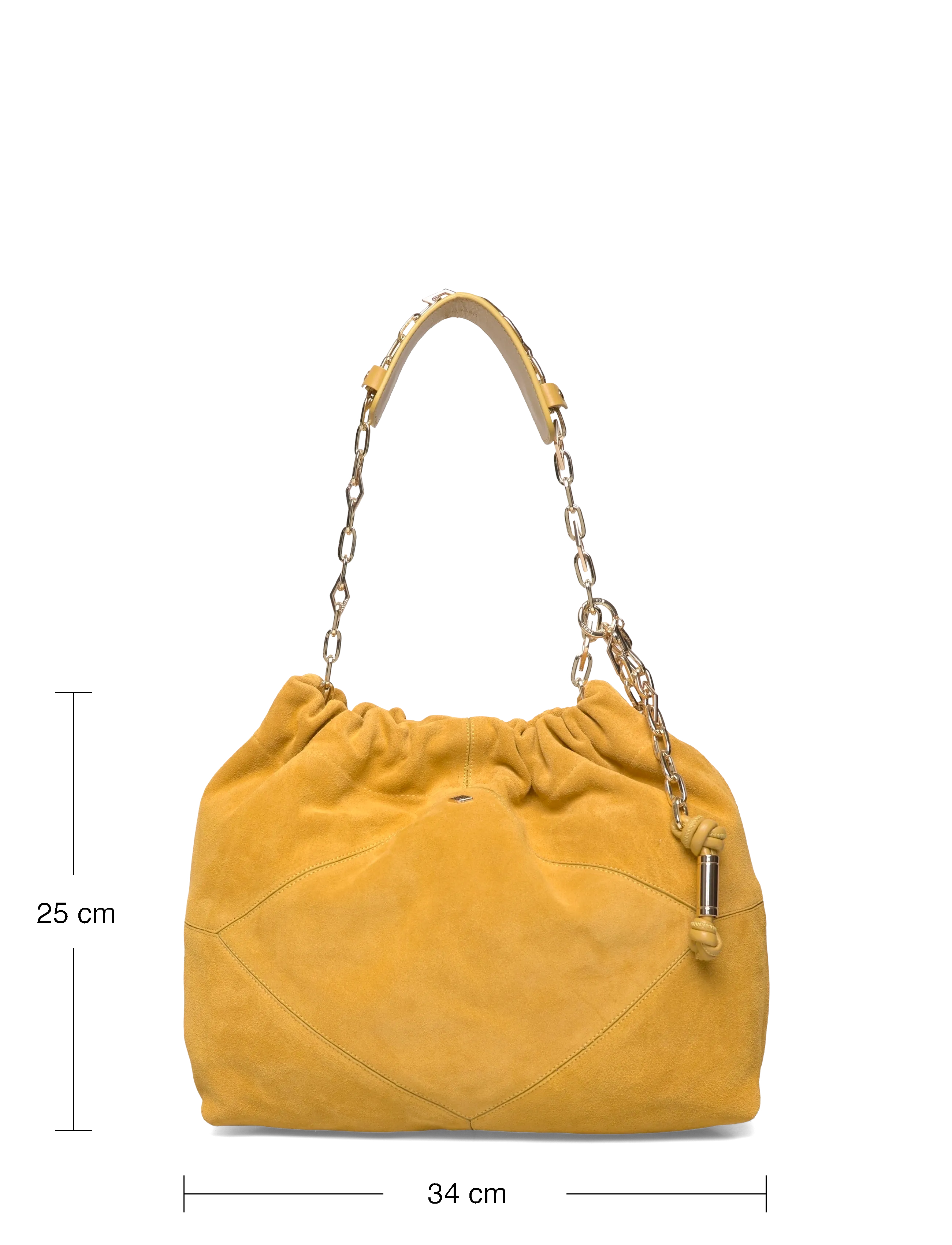 ba&sh - SAC M SUEDE JUNE TOTE - tote bags - saffron - 3