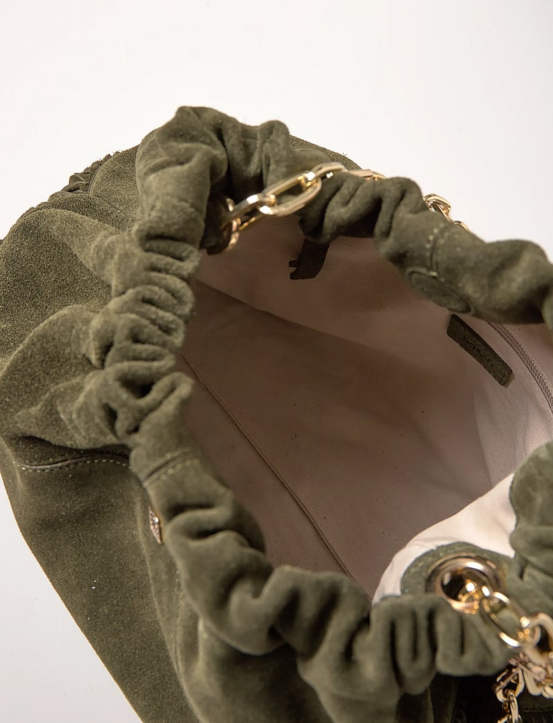 ba&sh - SAC M SUEDE JUNE TOTE FRANGES - shoppingväskor - green - 5