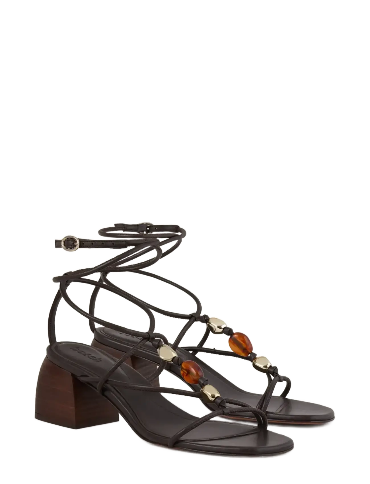 ba&sh Sandales Mid Caya, 39, Heels, Braun - Heeled Sandals, Frauen