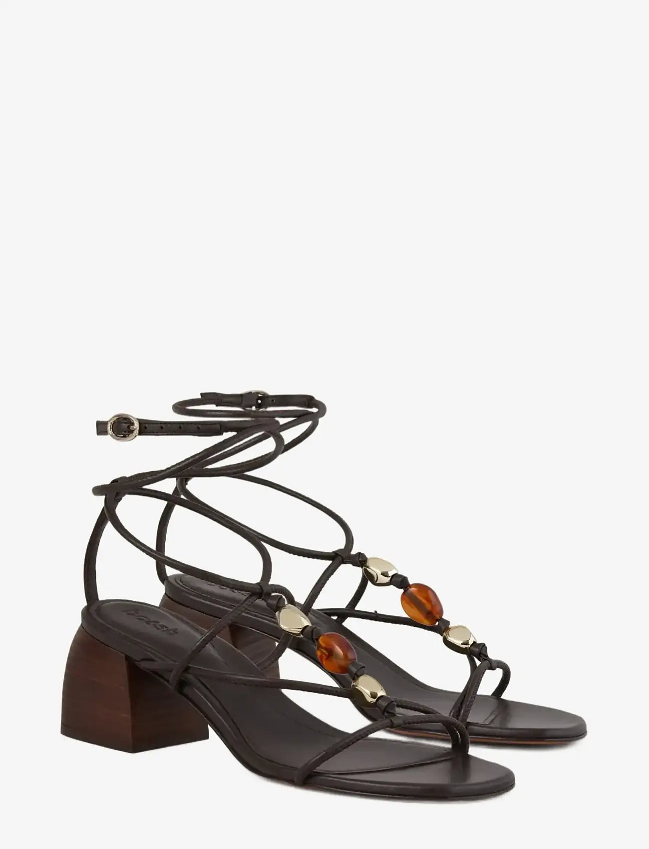 ba&sh - SANDALES MID CAYA - heeled sandals - chocolate - 0