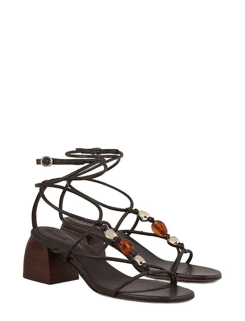 ba&sh - SANDALES MID CAYA - heeled sandals - chocolate - 0