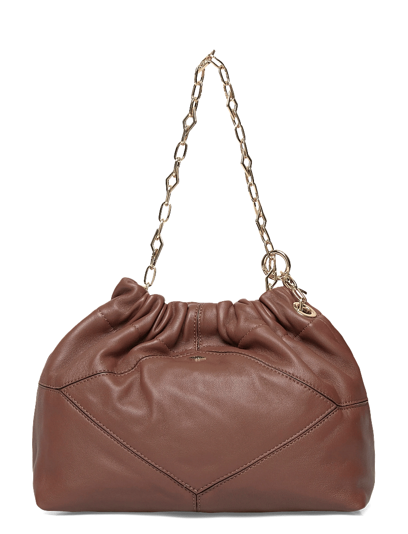 ba&sh - SAC M NAPPA MINI JUNE TOTE - tote bags - brown - 1