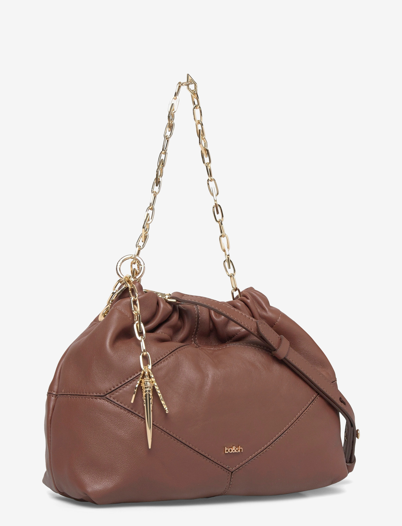 ba&sh - SAC M NAPPA MINI JUNE TOTE - tote bags - brown - 2