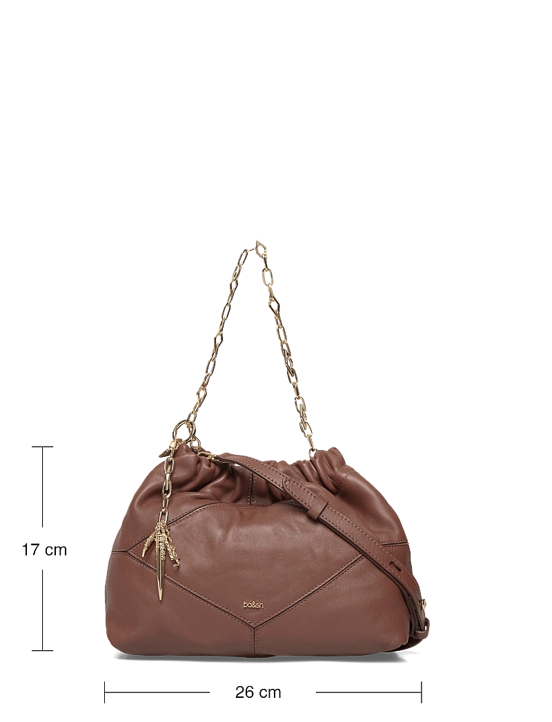 ba&sh - SAC M NAPPA MINI JUNE TOTE - tote bags - brown - 3