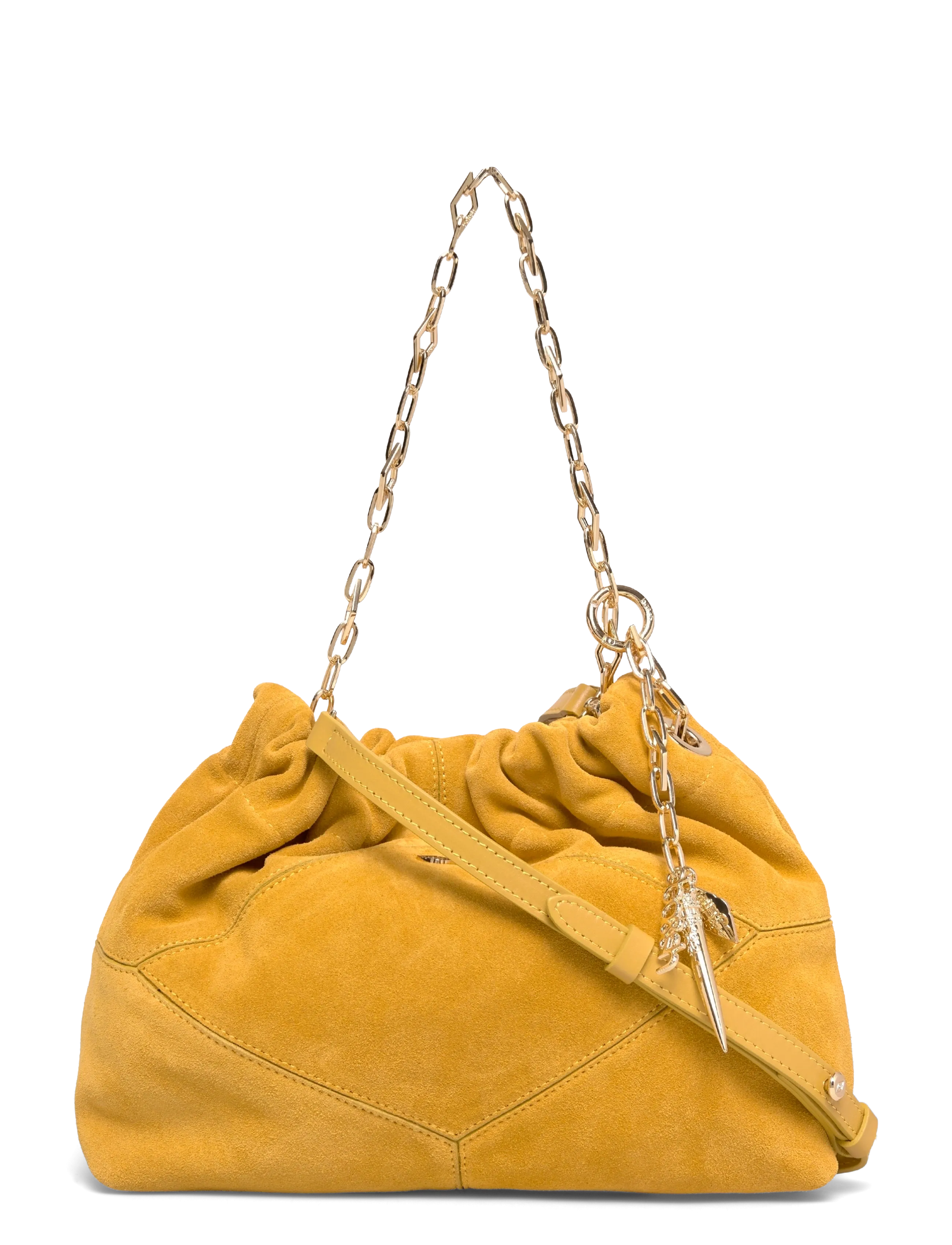 ba&sh SAC S SUEDE MINI JUNE TOTE - Naujienos - SAFFRON / yellow