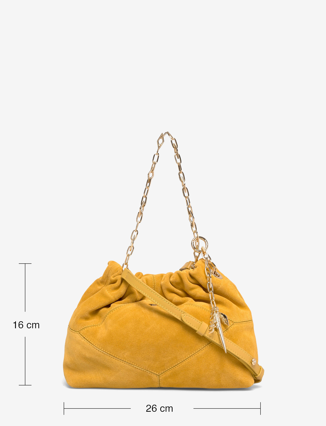 ba&sh - SAC S SUEDE MINI JUNE TOTE - tote bags - saffron - 3