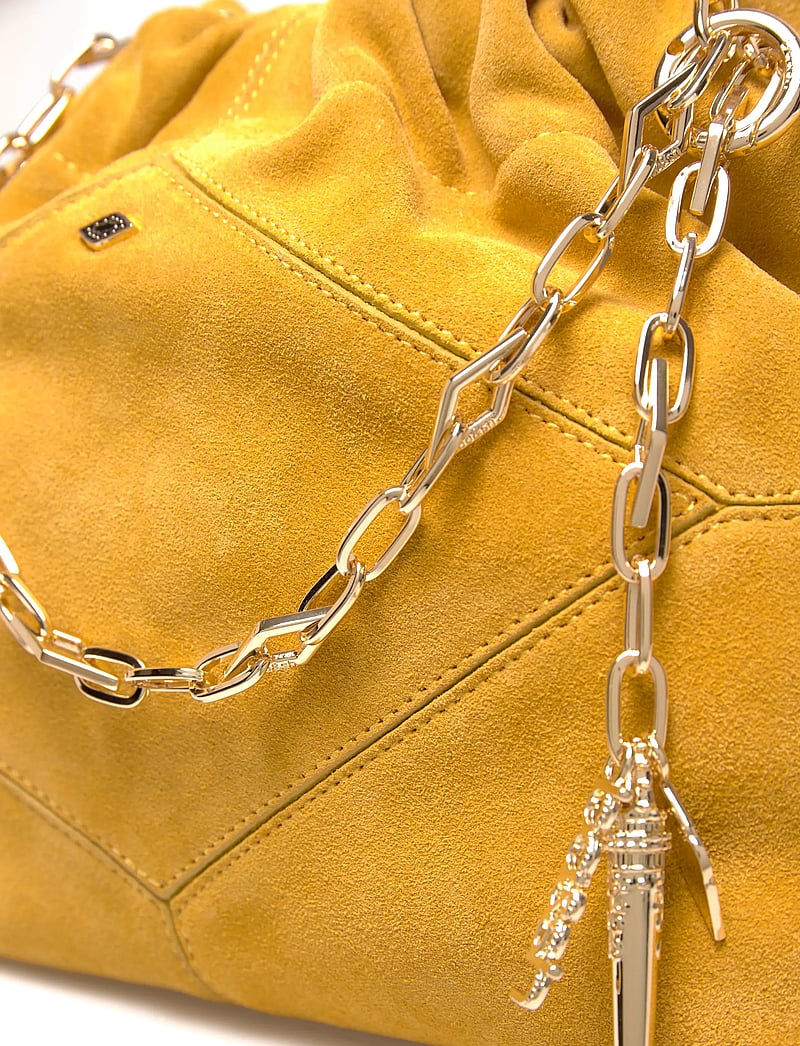 ba&sh - SAC S SUEDE MINI JUNE TOTE - tote bags - saffron - 4