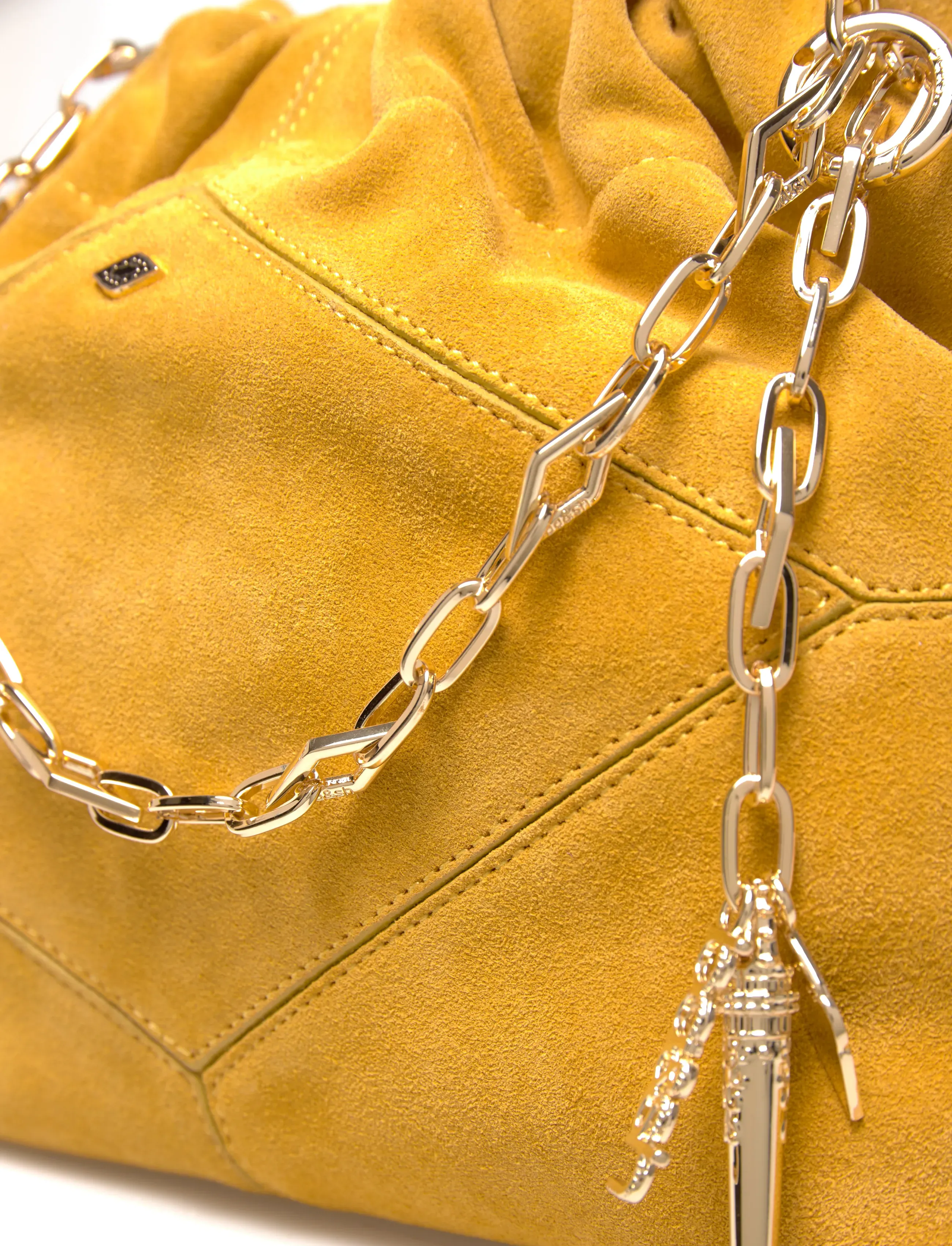 ba&sh - SAC S SUEDE MINI JUNE TOTE - saffron - 4