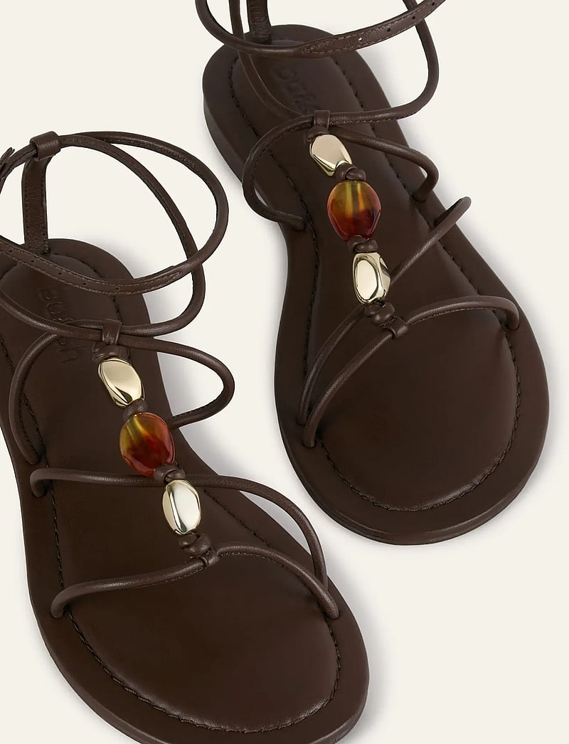 ba&sh - SANDALES PERLES CAYA - flade sandaler - choco - 1