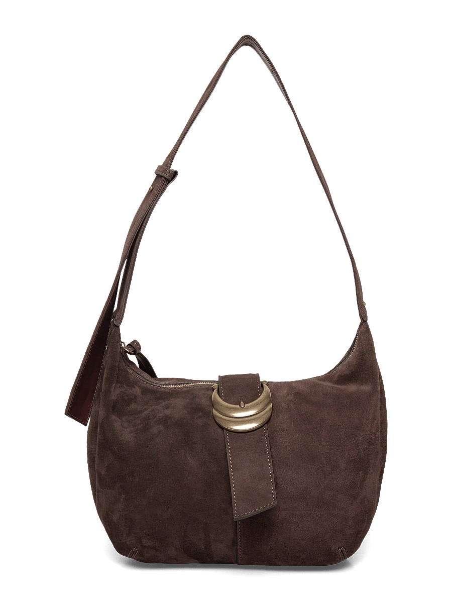 ba&sh - SAC SUEDE YOUYOU HOBO - hverdags stil - chocolate - 0