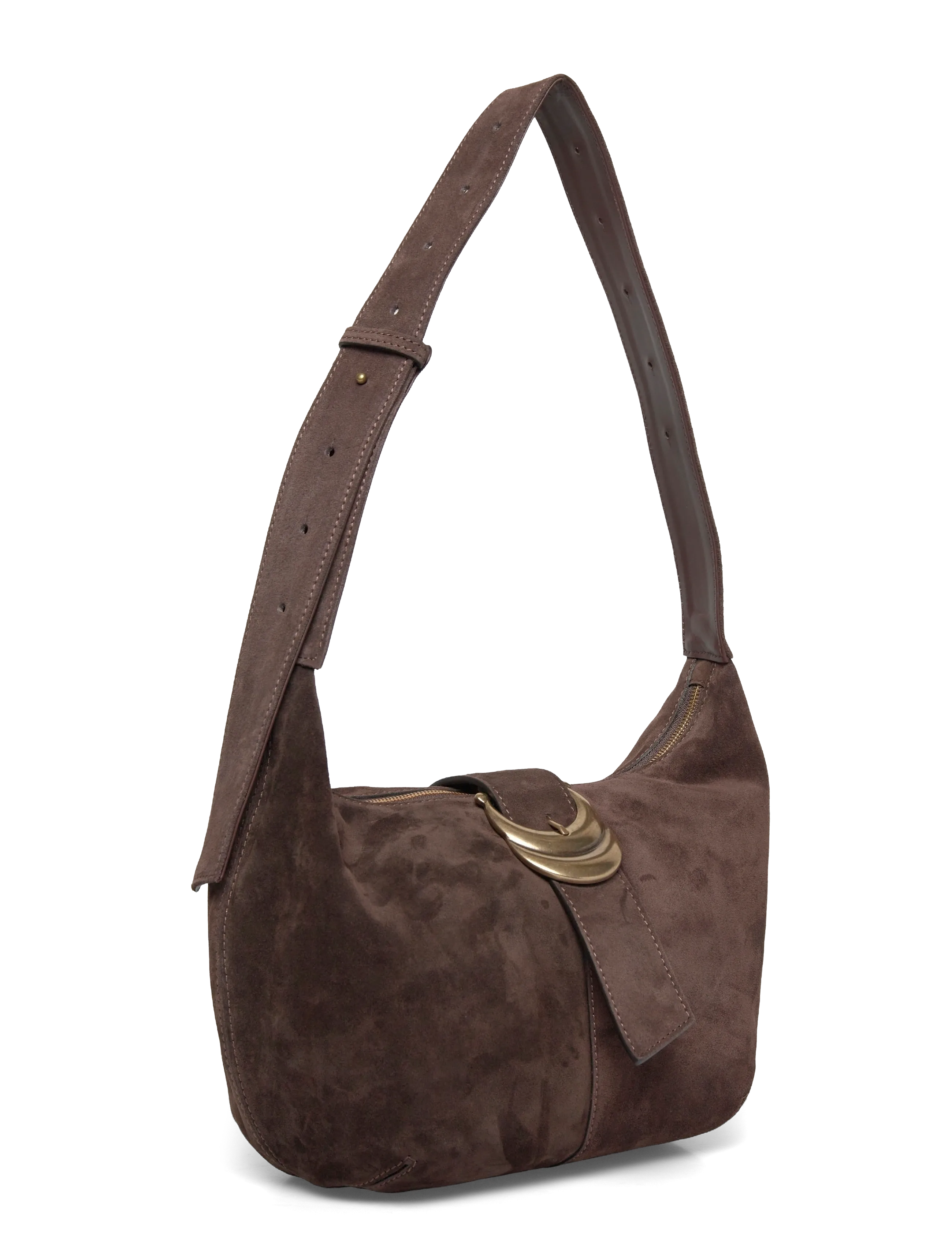 ba&sh - SAC SUEDE YOUYOU HOBO - hverdags stil - chocolate - 2