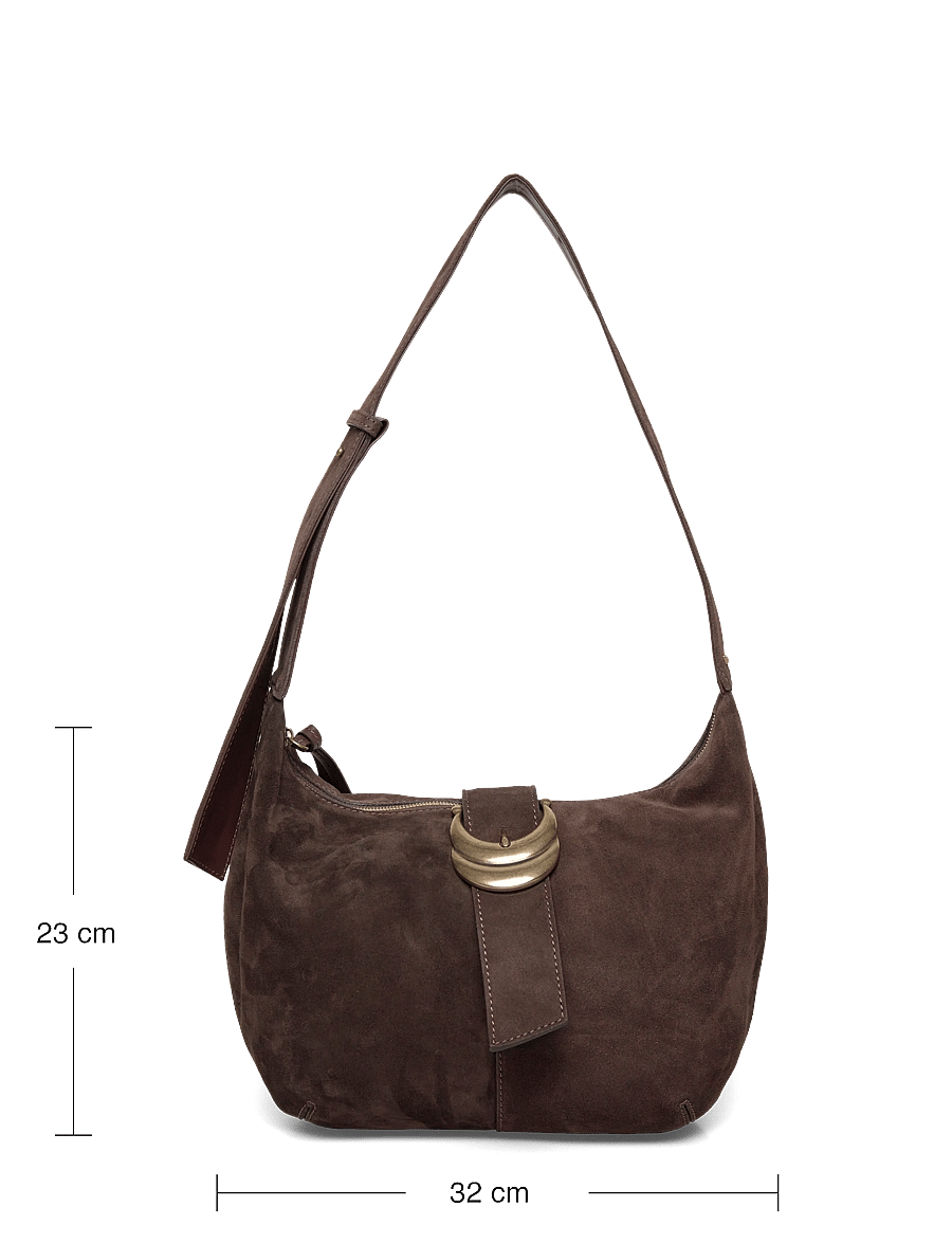 ba&sh - SAC SUEDE YOUYOU HOBO - hverdags stil - chocolate - 3