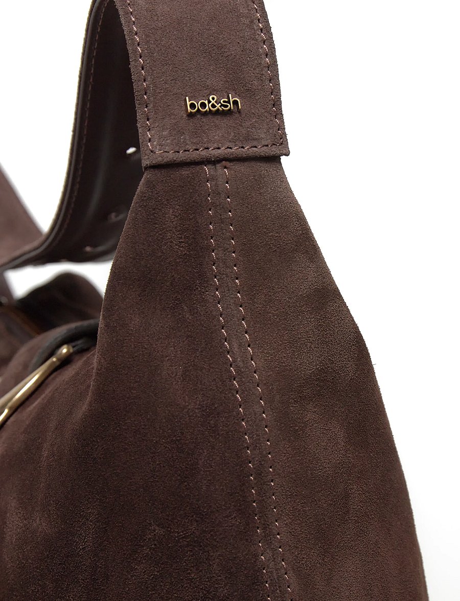 ba&sh - SAC SUEDE YOUYOU HOBO - hverdags stil - chocolate - 4