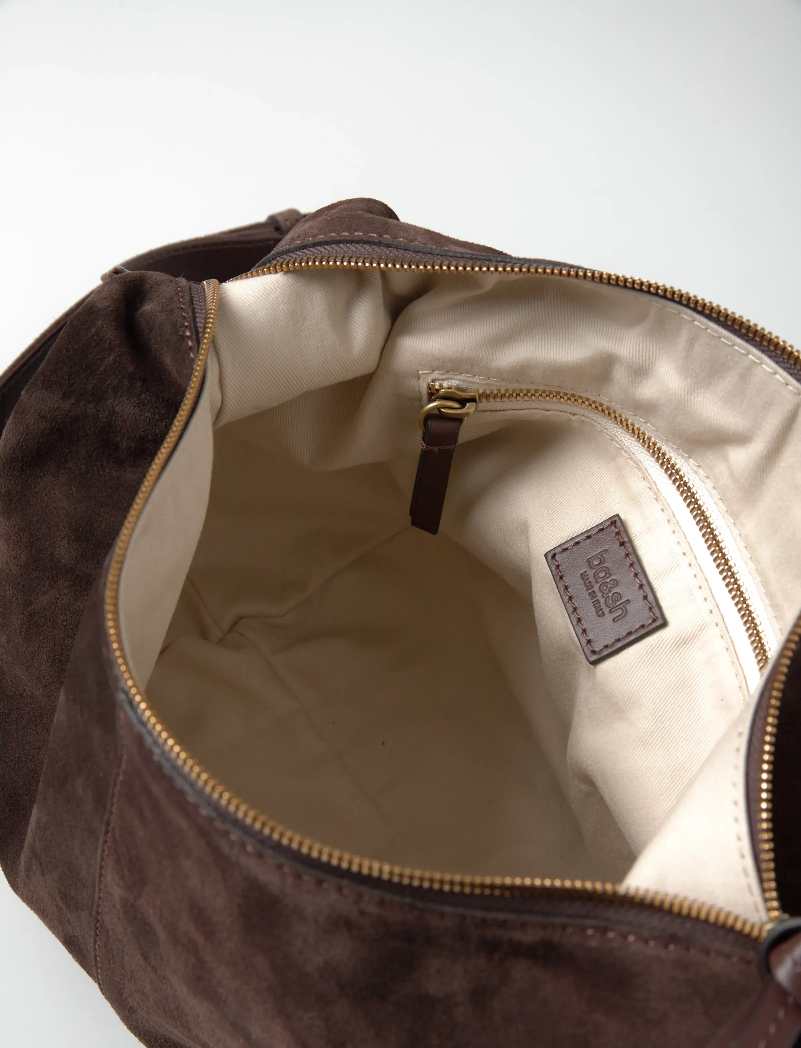 ba&sh - SAC SUEDE YOUYOU HOBO - hverdags stil - chocolate - 5