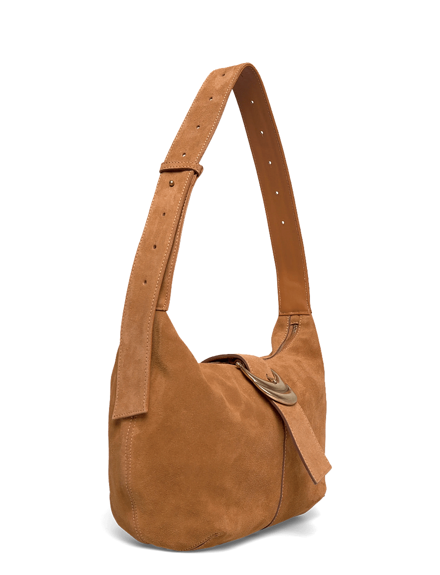 ba&sh - BAG SUEDE YOUYOU HOBO - alltags-style - cognac - 2