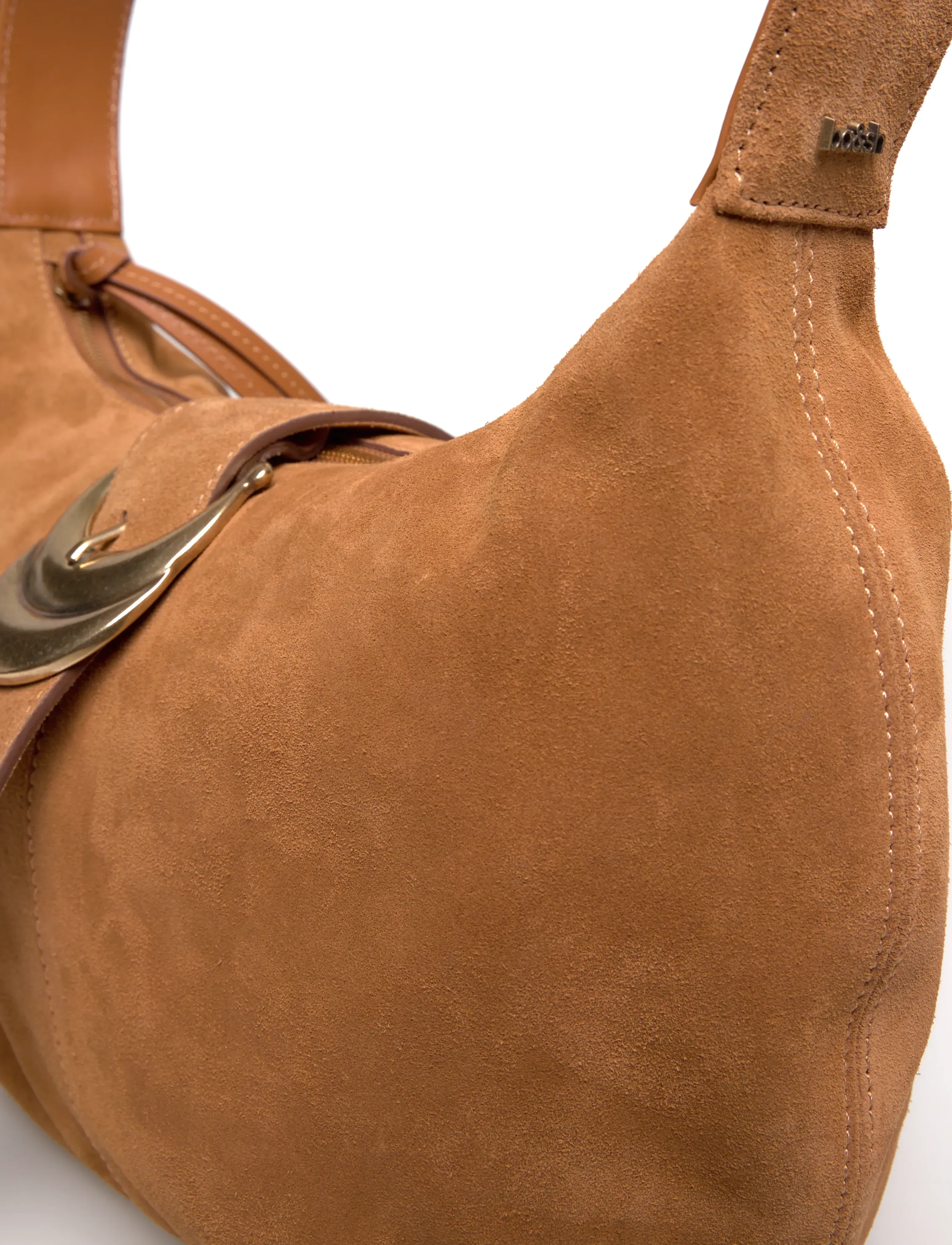 ba&sh - BAG SUEDE YOUYOU HOBO - alltags-style - cognac - 4