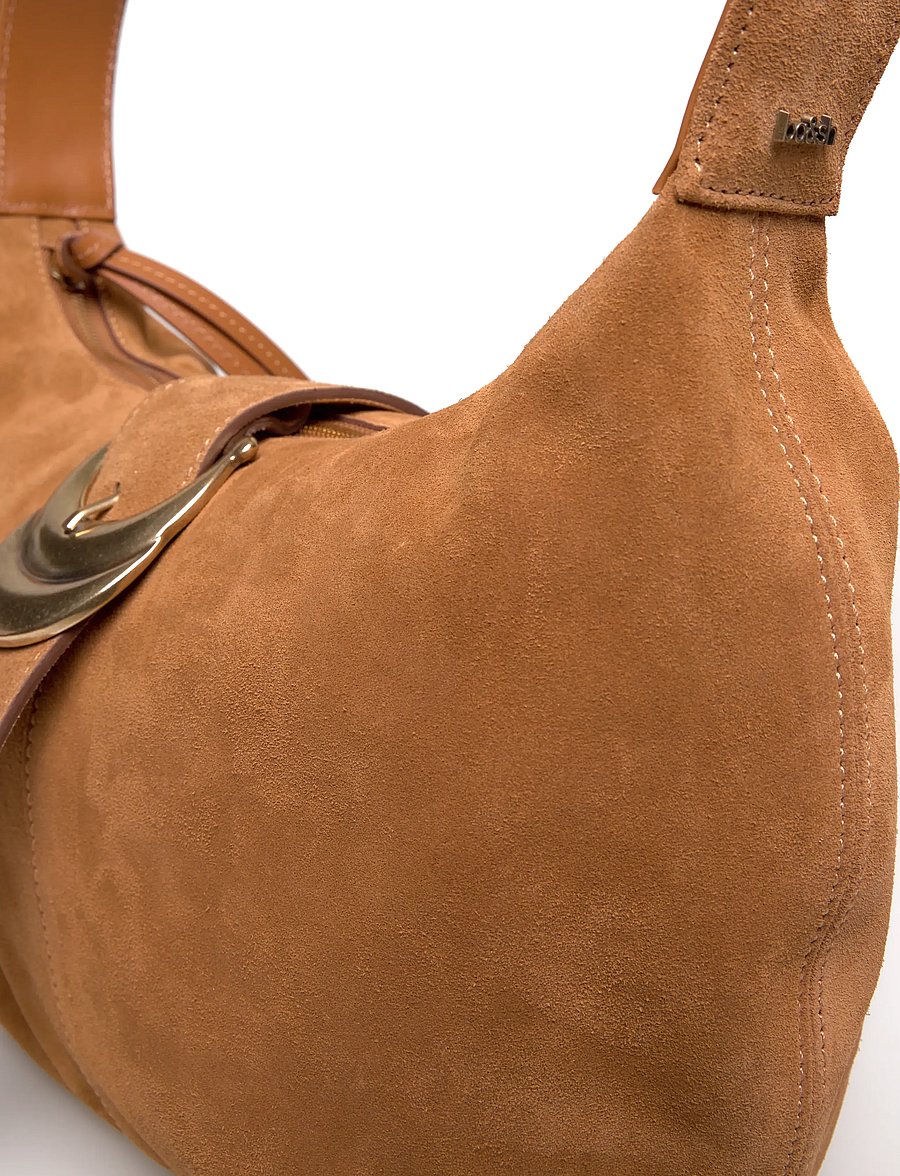 ba&sh - BAG SUEDE YOUYOU HOBO - alltags-style - cognac - 4