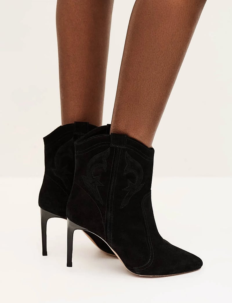 ba&sh - BOTTINES CAITLIN - kontsaga poolsaapad - black - 0