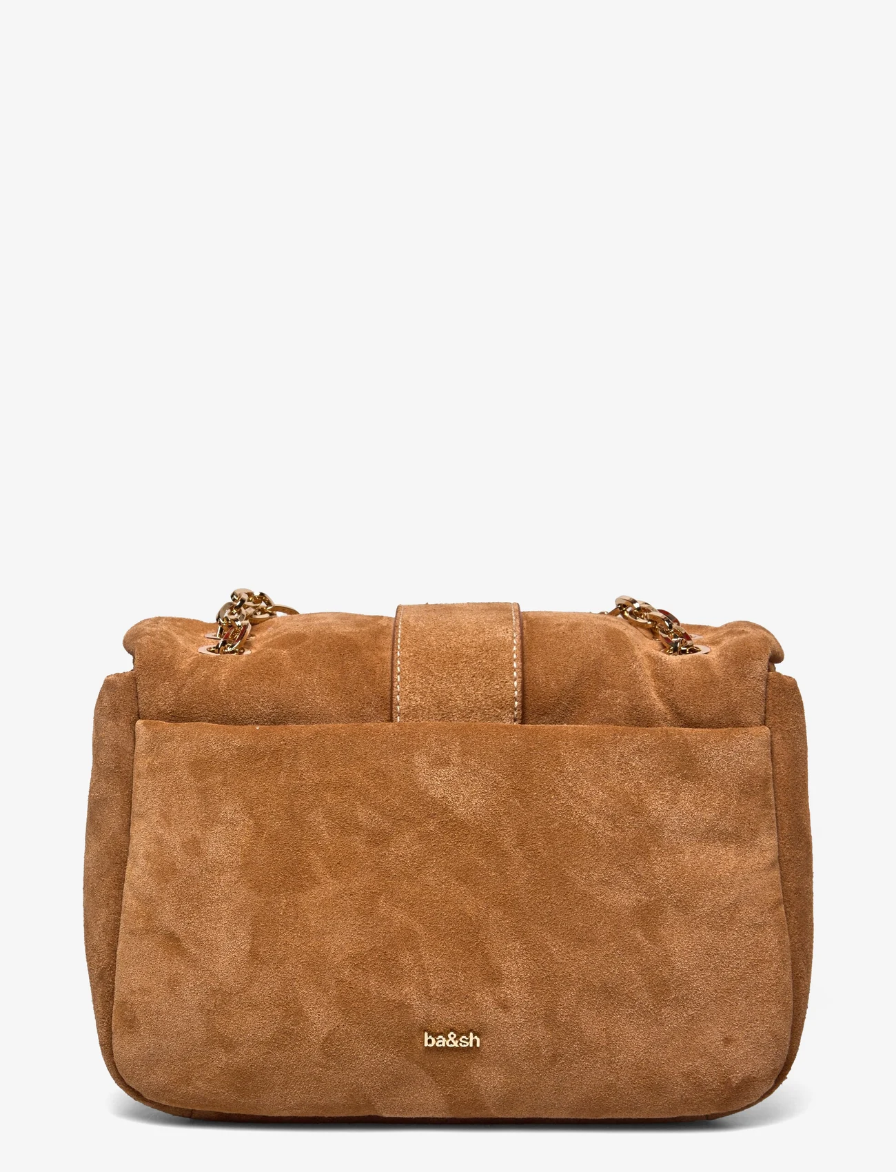 ba&sh - S TEDDY PUFFED BAG SUEDE - party wear at outlet prices - cognac - 1