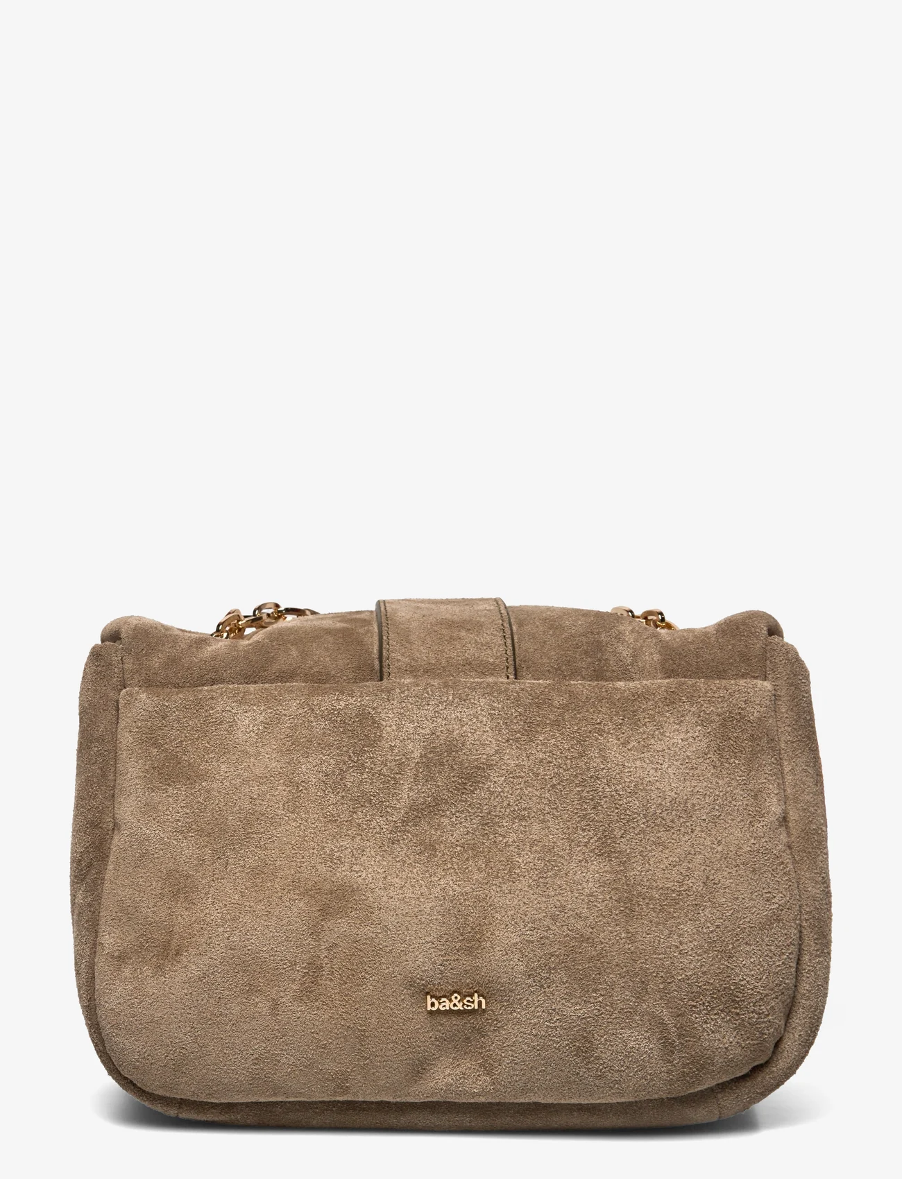 ba&sh - S TEDDY PUFFED BAG SUEDE - party wear at outlet prices - kaki - 1