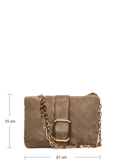 ba&sh - S TEDDY PUFFED BAG SUEDE - party wear at outlet prices - kaki - 5