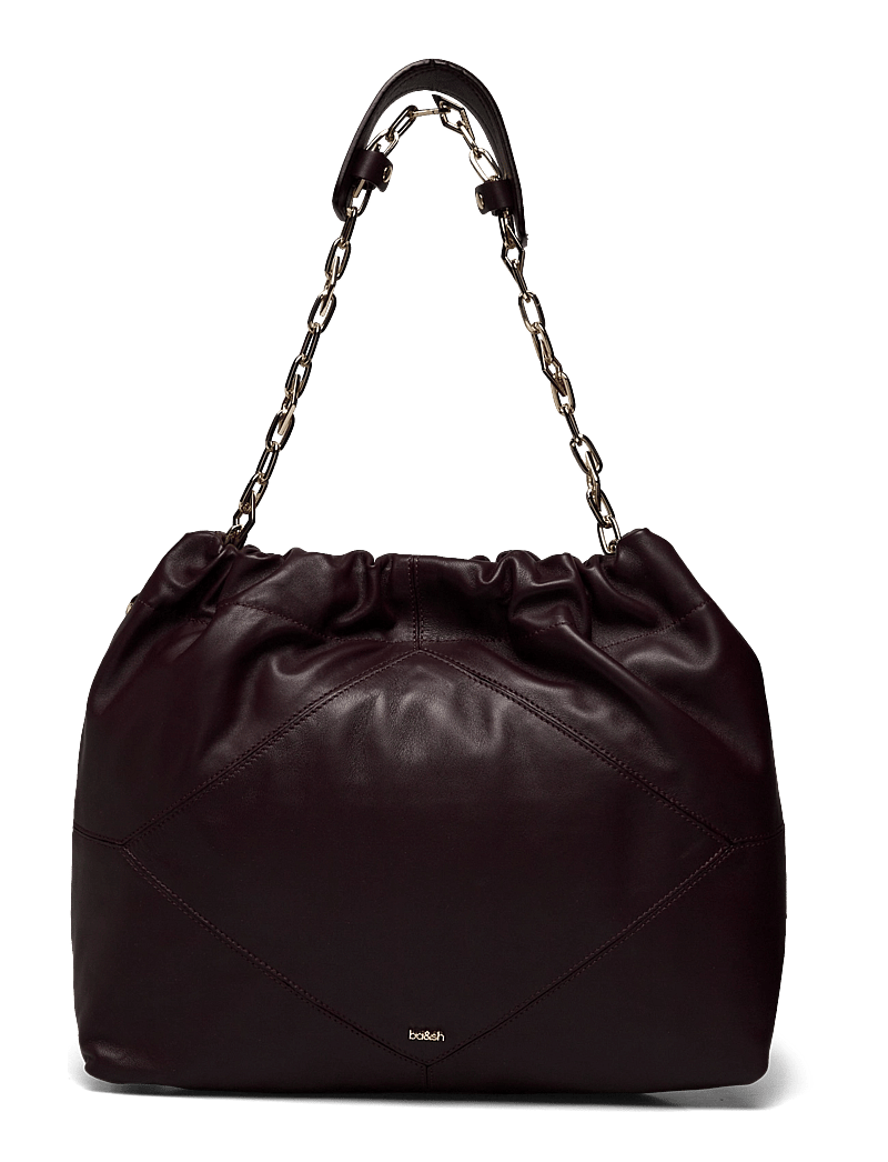 ba&sh - BAG M NAPPA JUNE TOTE - top handle - bordeaux - 1