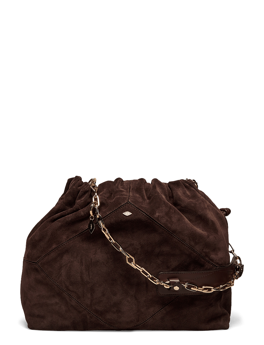 ba&sh - SAC M SUEDE JUNE TOTE - muotitrendit - choco - 1