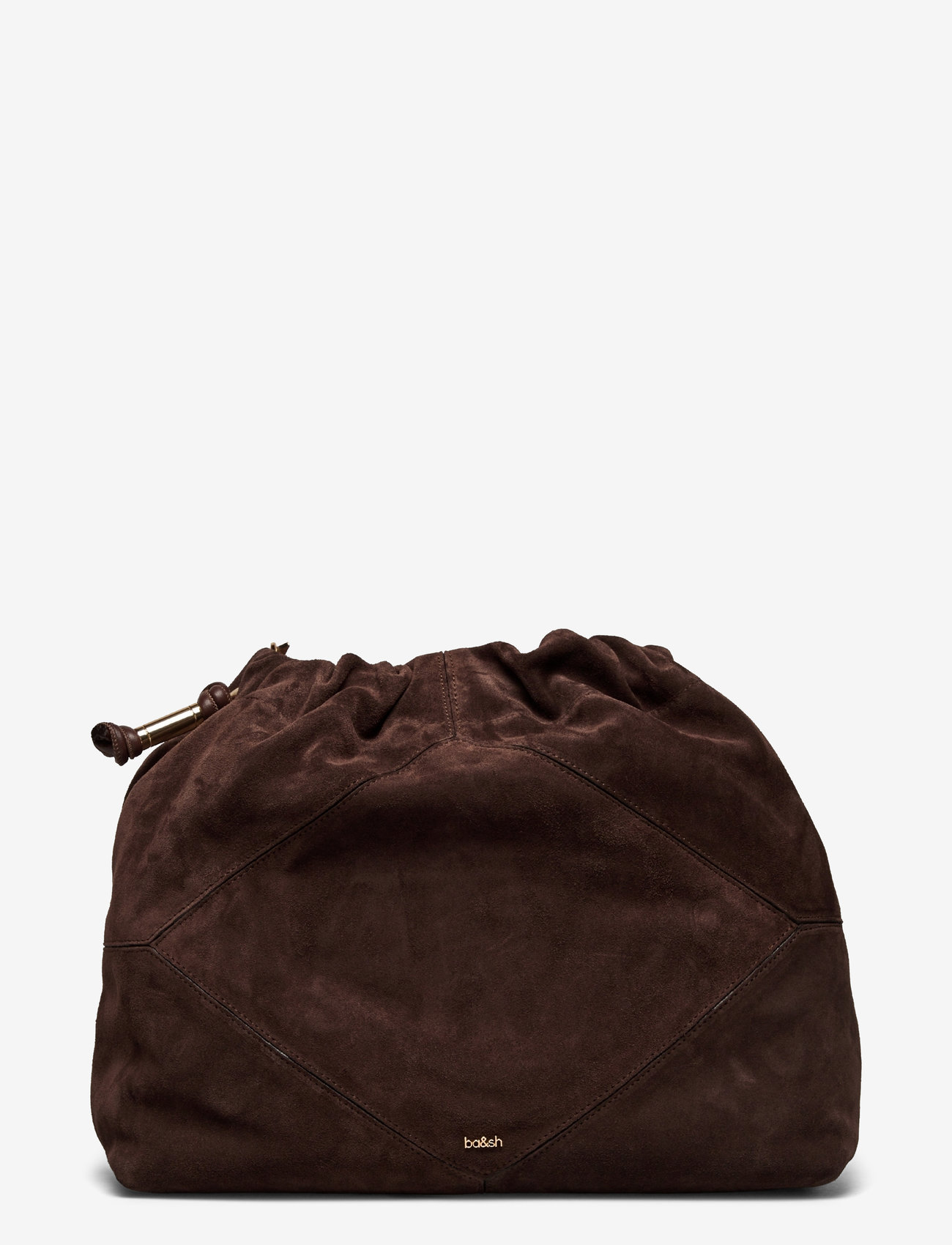 ba&sh - SAC M SUEDE JUNE TOTE - shoulder bags - choco - 1