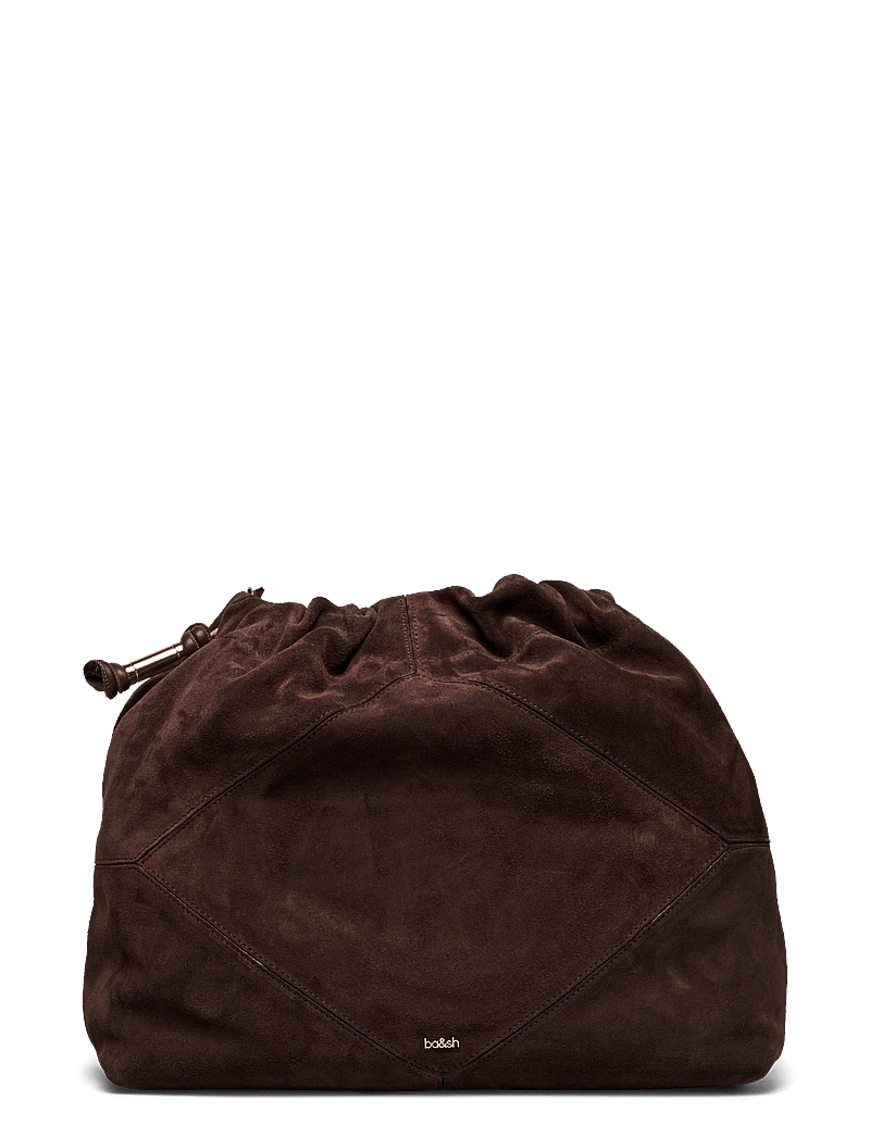 ba&sh - SAC M SUEDE JUNE TOTE - shoulder bags - choco - 1