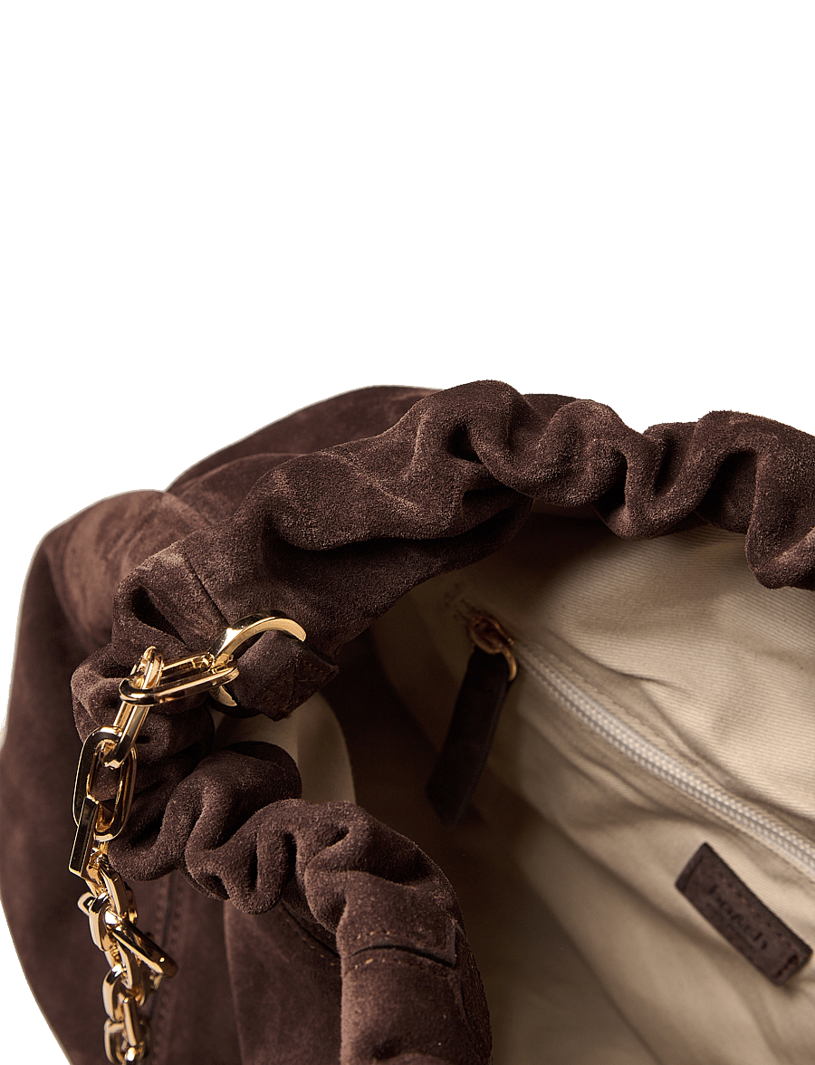 ba&sh - SAC M SUEDE JUNE TOTE - muotitrendit - choco - 5
