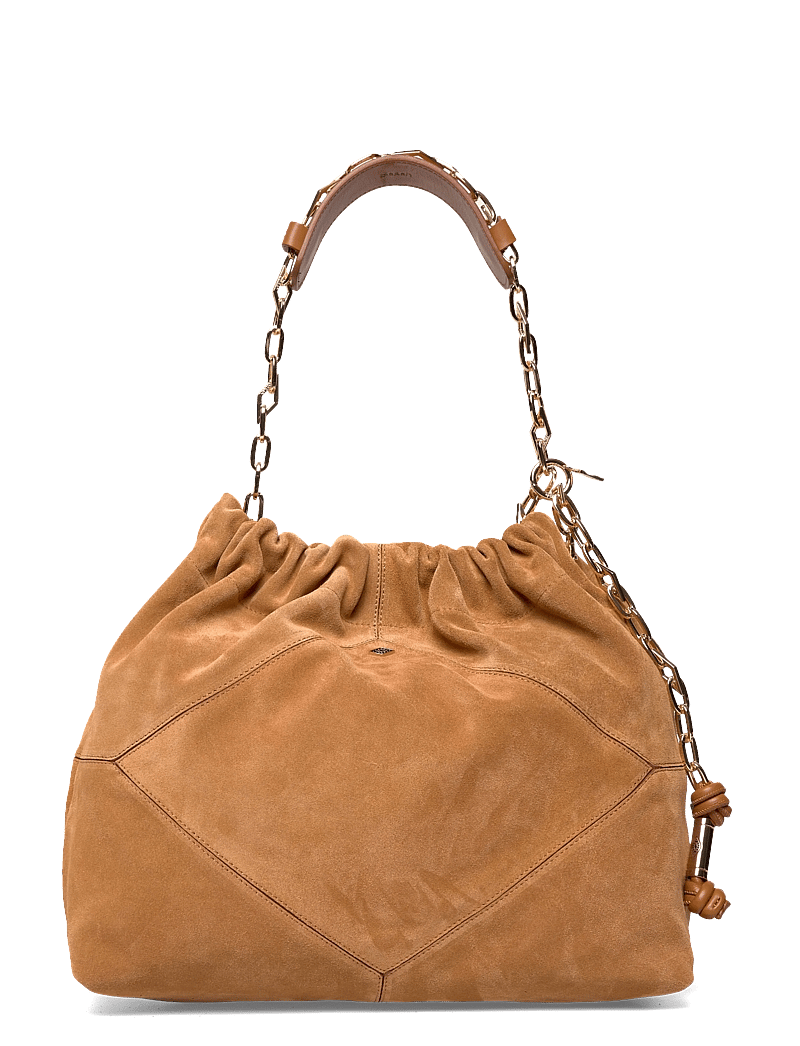 ba&sh - BAG M SUEDE JUNE TOTE - speciella tillfällen - cognac - 0