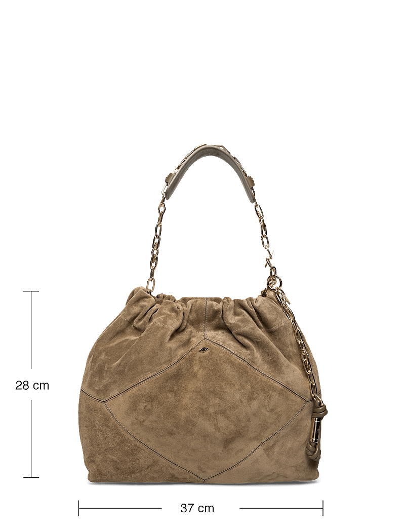 ba&sh - BAG M SUEDE JUNE TOTE - erilised sündmused - kaki - 3