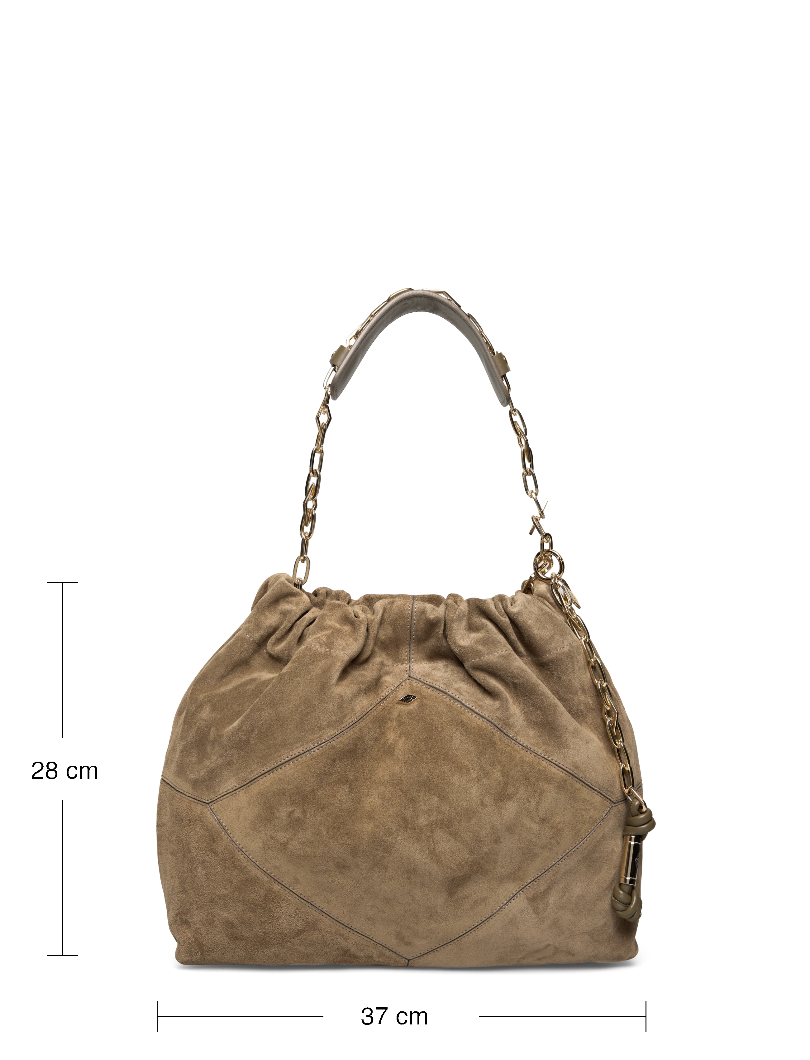 ba&sh - BAG M SUEDE JUNE TOTE - modetrends - kaki - 3