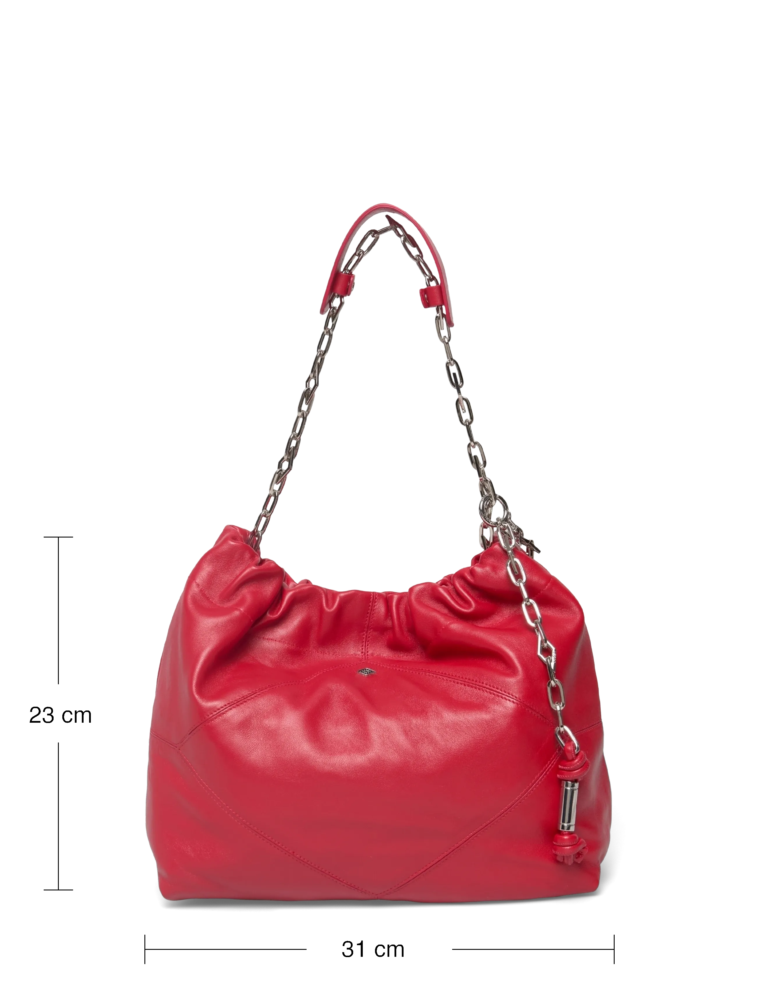 ba&sh - SAC M NAPPA JUNE TOTE - kotid - red - 4