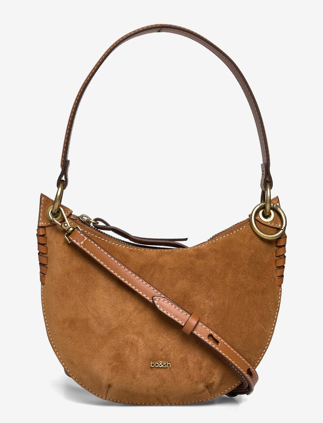 ba&sh - BAG T SUEDE SWING - cognac - 0