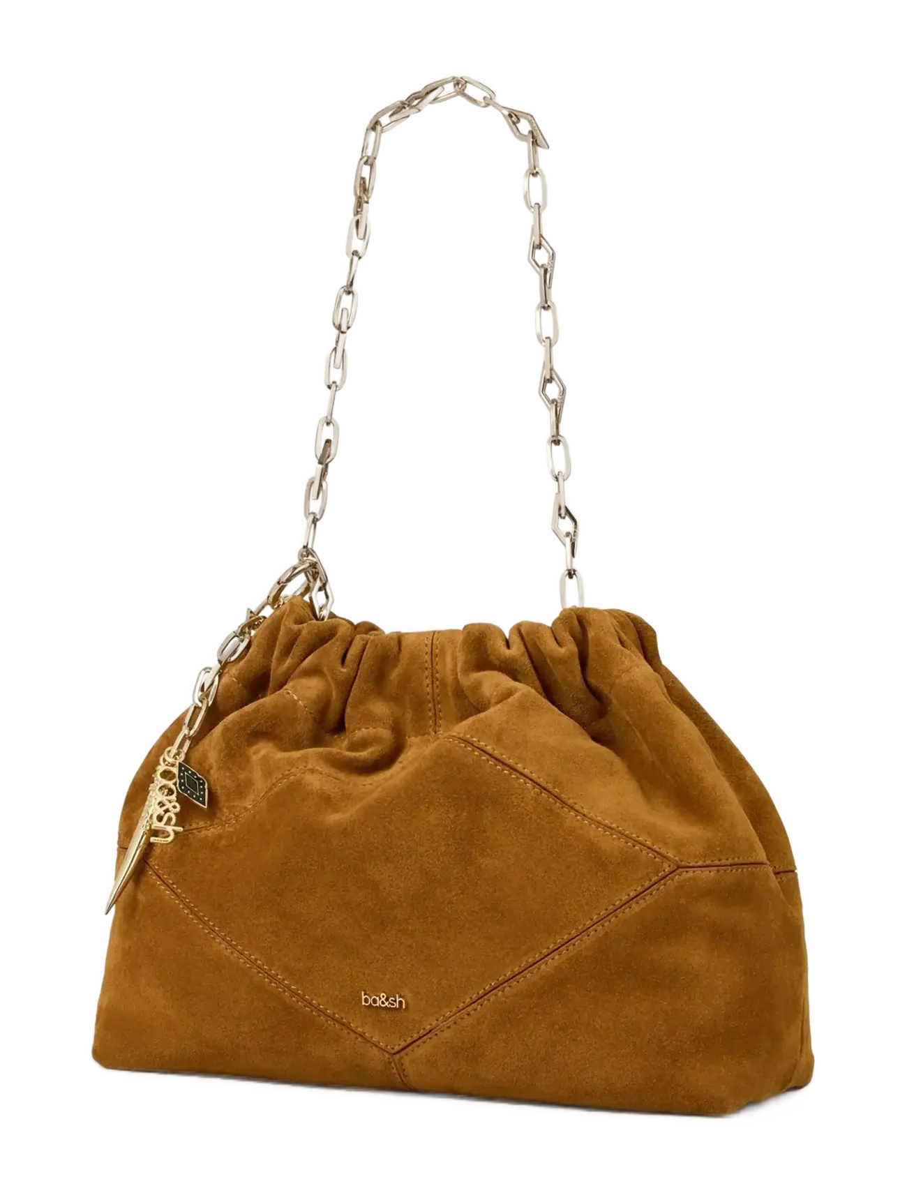 ba&sh SAC S SUEDE MINI JUNE TOTE - Naujienos - COGNAC / brown