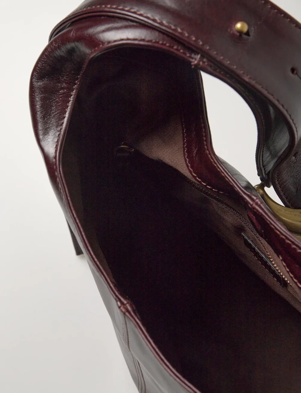 ba&sh - BAG L VINTAGE LEATHER YOUYOU - sacs à bandoulière - moka - 5