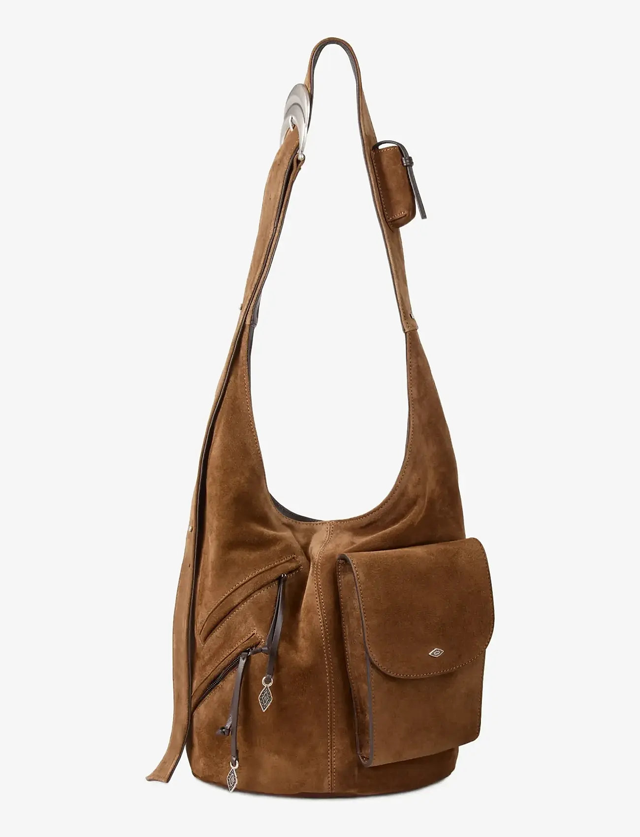 ba&sh - SAC L SUEDE MULTIPOCKETS YOUYOU - väskor - brown - 1