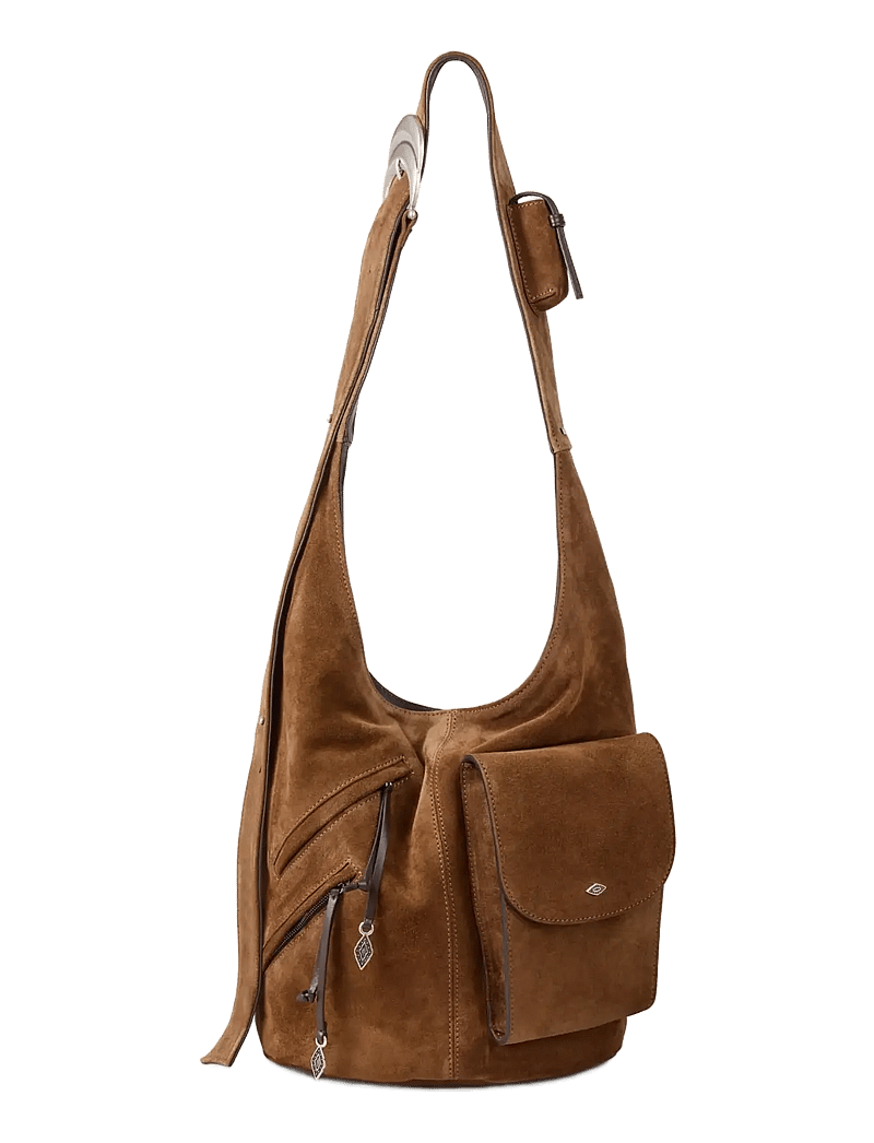 ba&sh - SAC L SUEDE MULTIPOCKETS YOUYOU - väskor - brown - 1