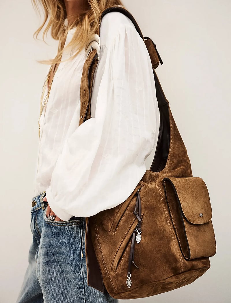 ba&sh - SAC L SUEDE MULTIPOCKETS YOUYOU - väskor - brown - 0