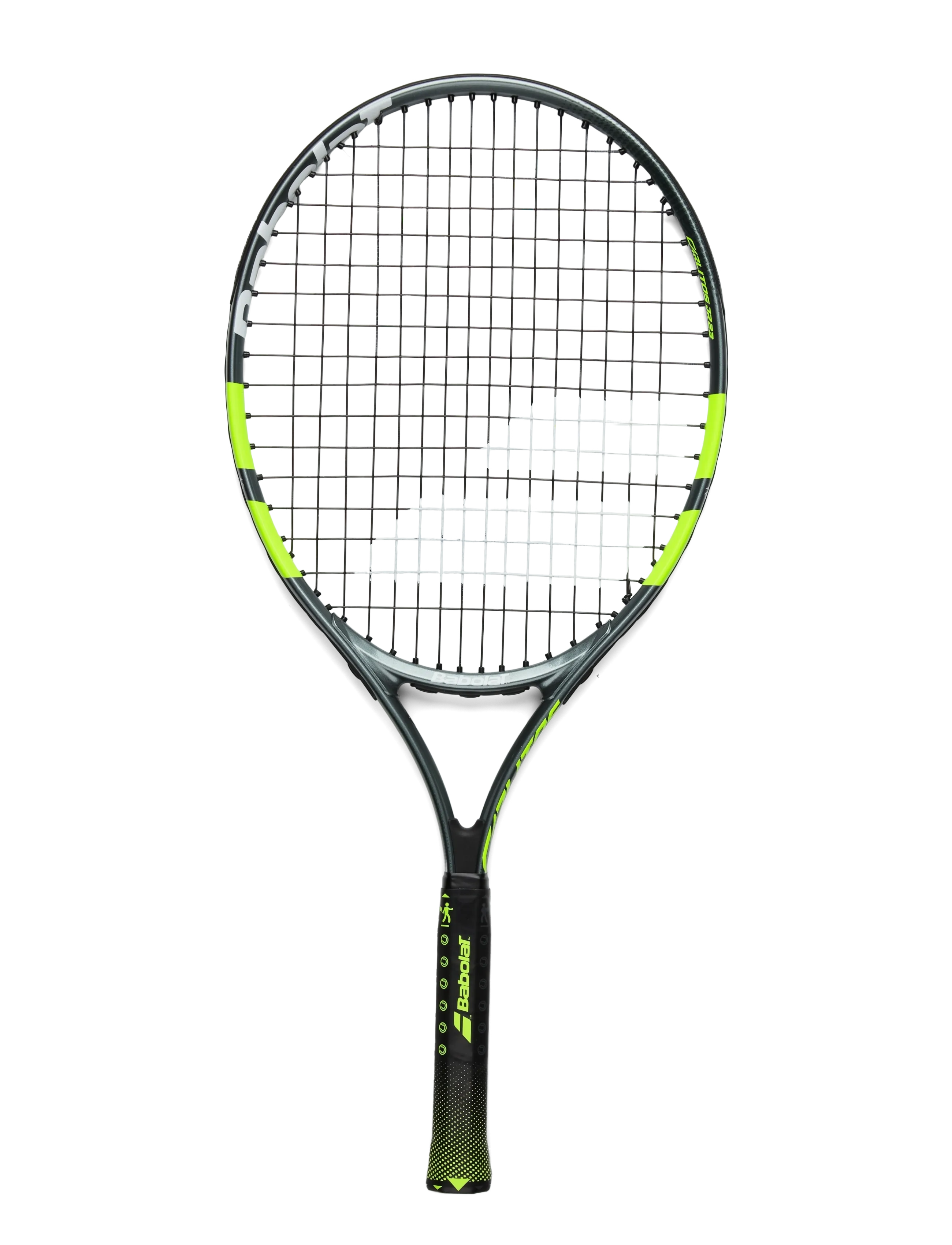Babolat Carlitos Junior 23, Junior Tennisketsjer, Sort, Str: 0