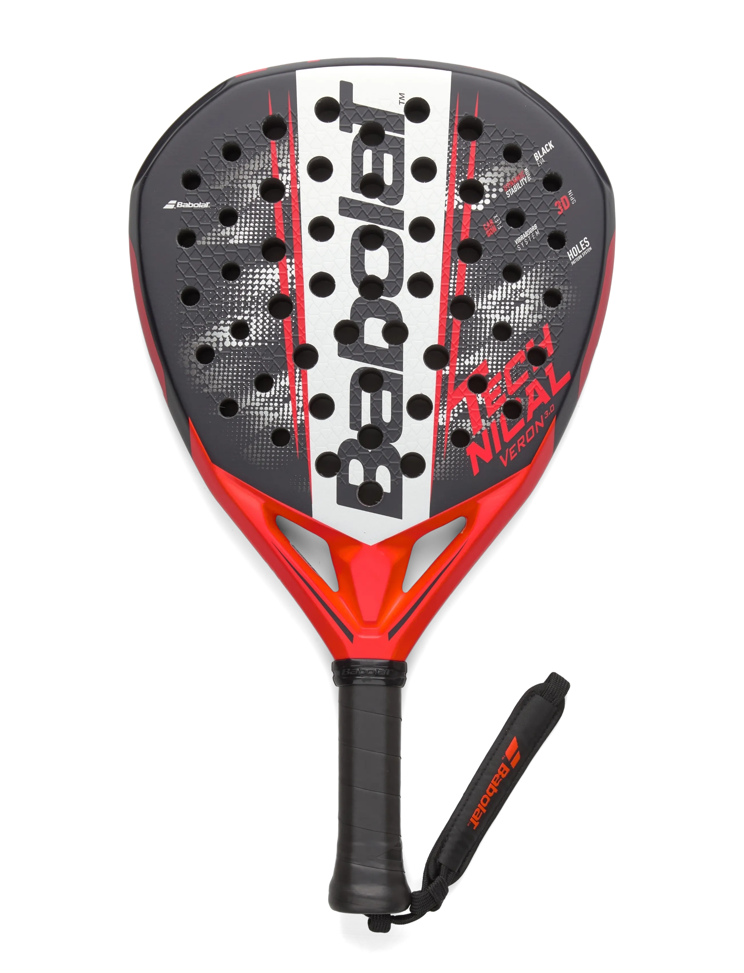 Babolat Technical Veron 3.0, Mænd, Padel Bat, Sort, Str: ONE SIZE