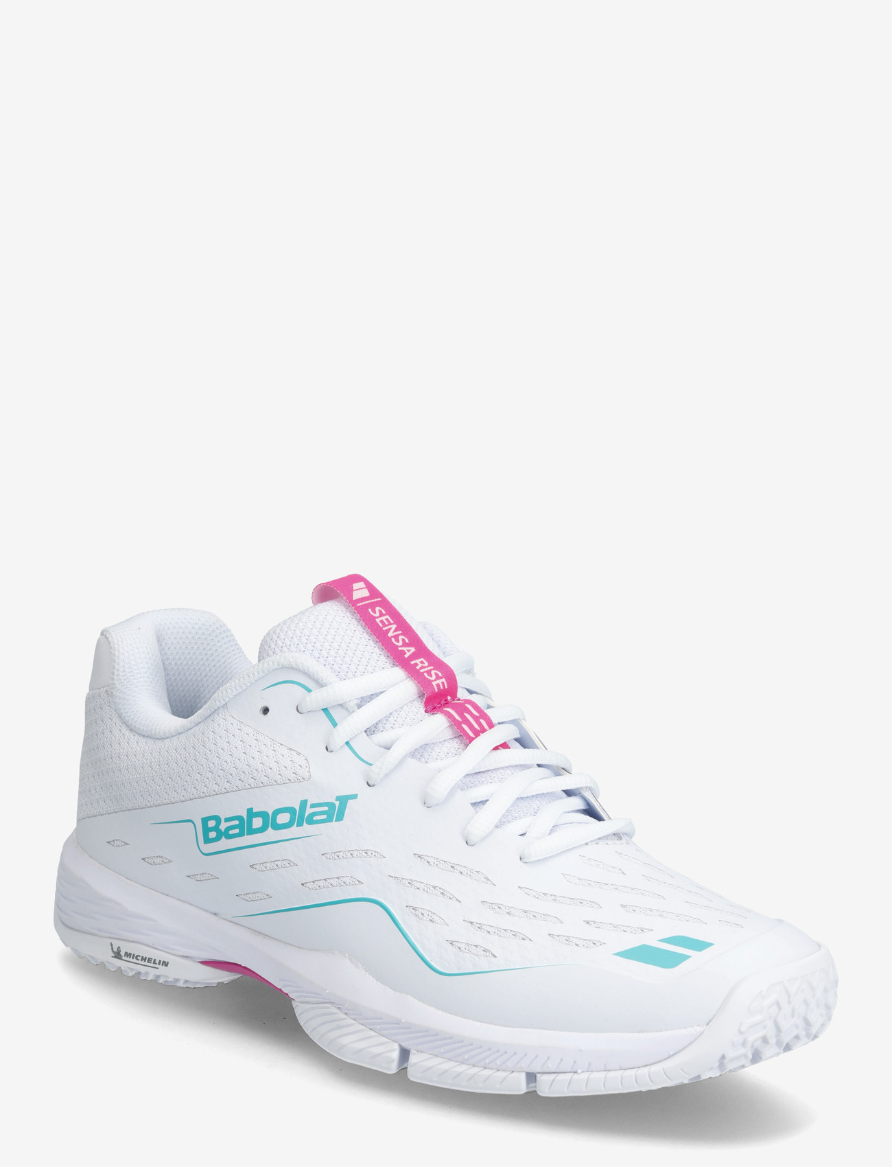 Babolat - Sensa Rise Women - padelskor - white/rhodamine red - 0