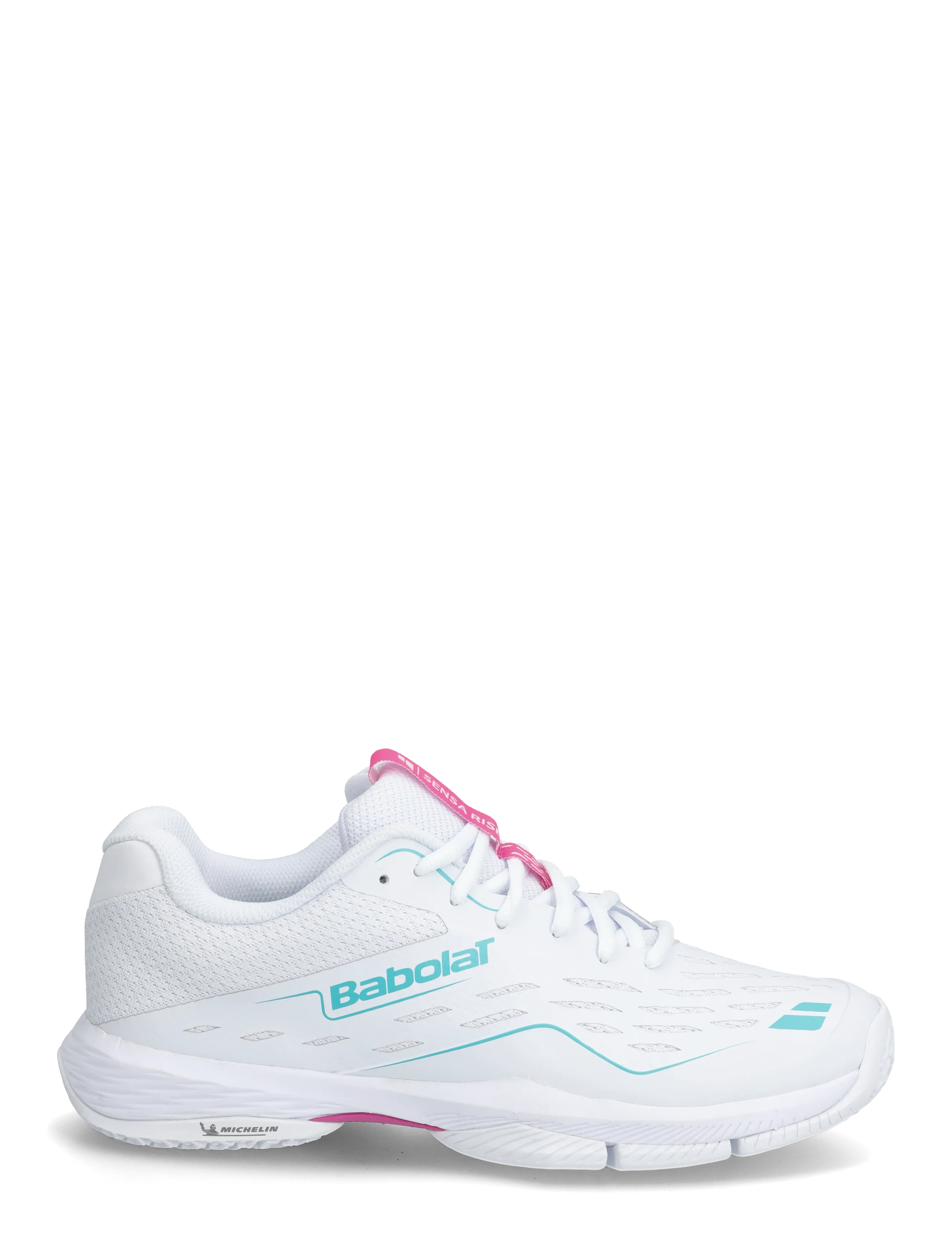 Babolat - Sensa Rise Women - padel shoes - white/rhodamine red - 1