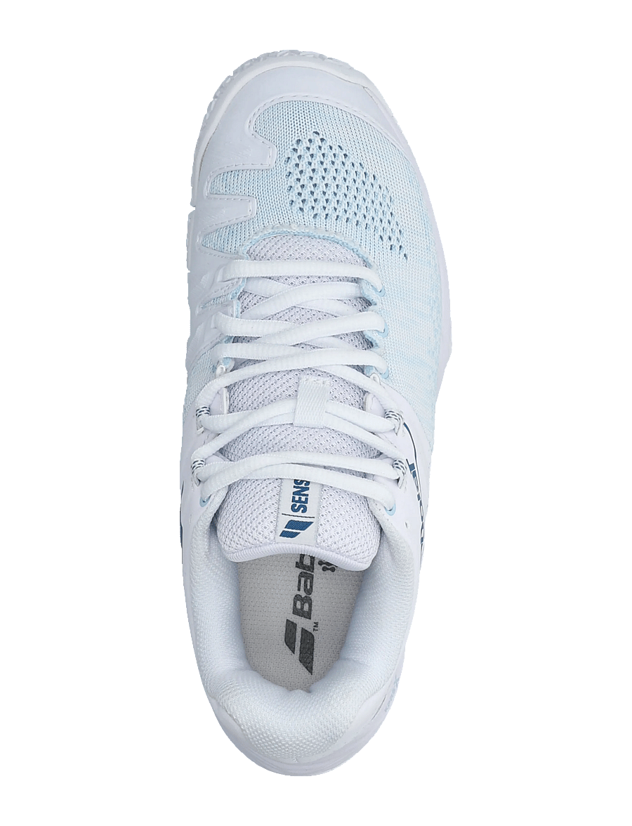 Babolat - Sensa Women - buty do padla - white/ cool blue - 3