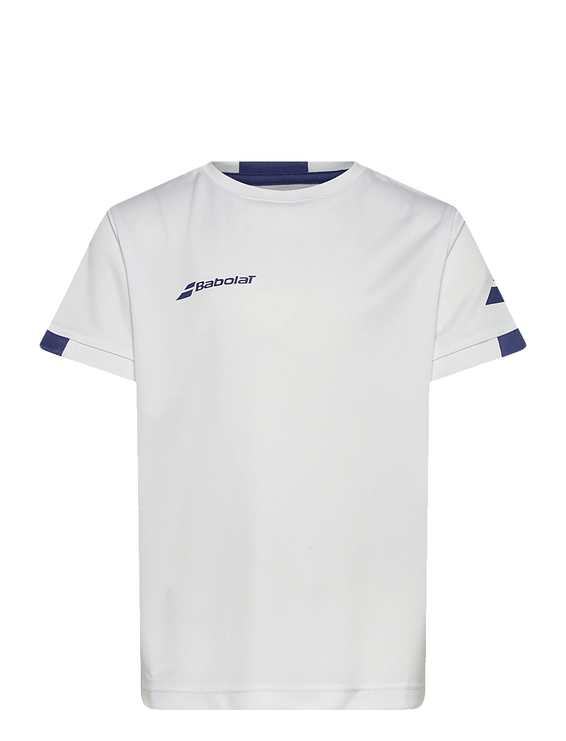 Babolat - Play Crew Neck Tee Boy - sporttoppar - white/white - 0