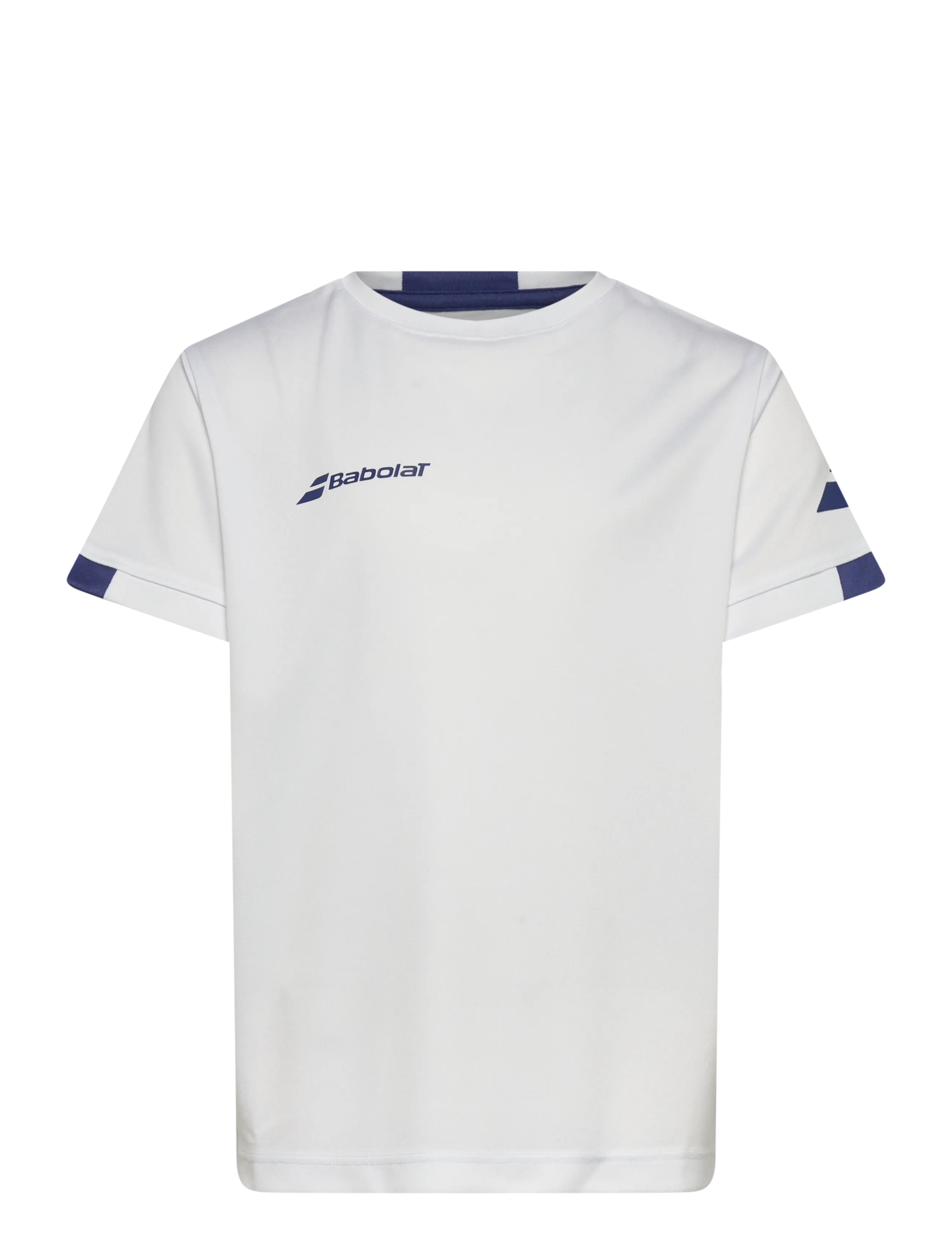 Babolat Play Crew Neck Tee Boy - Sporty rakietowe - WHITE/WHITE / white