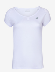 Babolat - PLAY CAP SLEEVE TOP WOMEN - t-shirts - 1000 white/white - 0