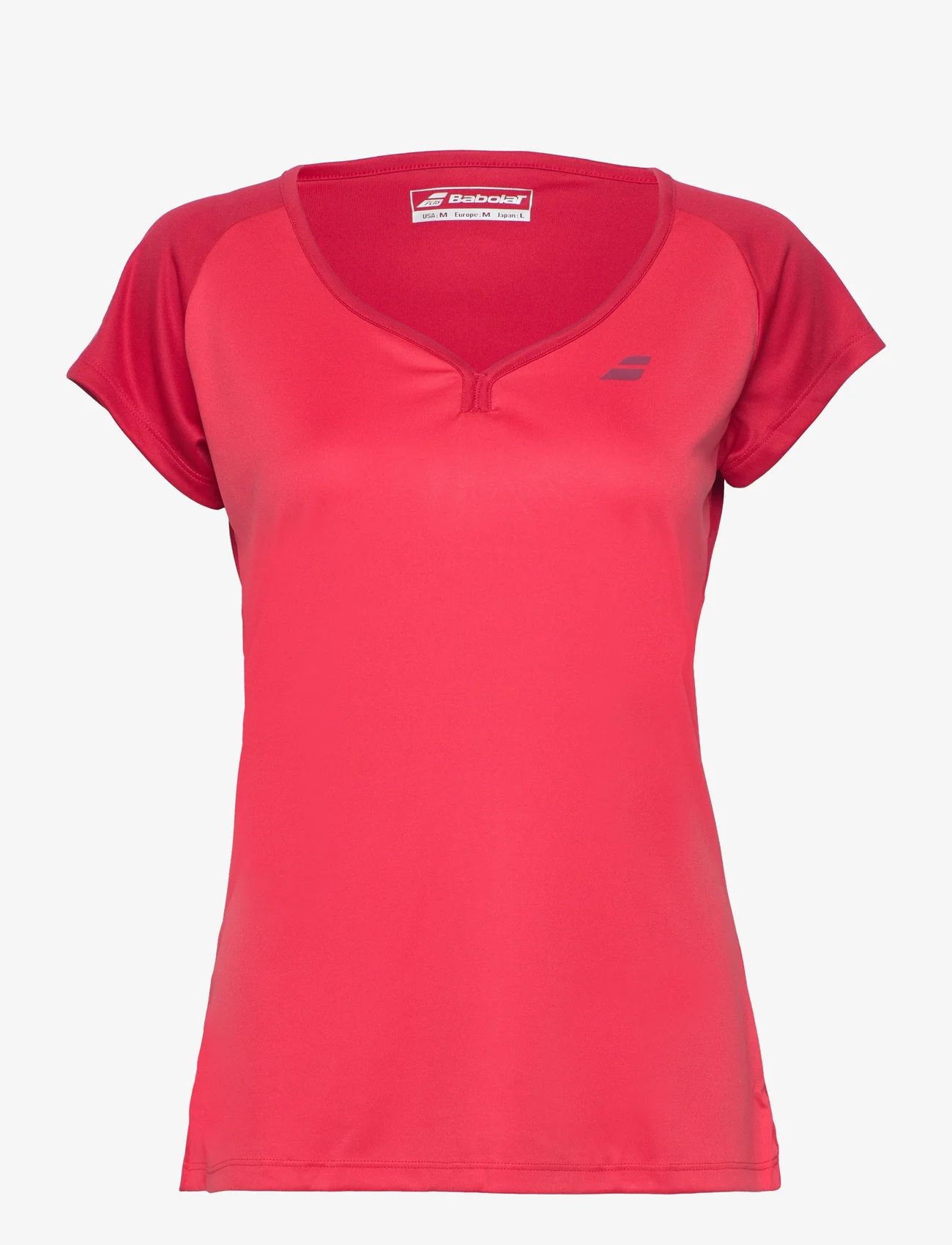 Babolat - PLAY CAP SLEEVE TOP WOMEN - t-shirts - 5027 tomato red - 0